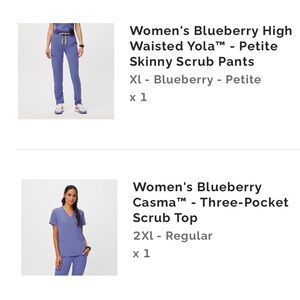 Figs Blueberry Skinny Scrub Pants